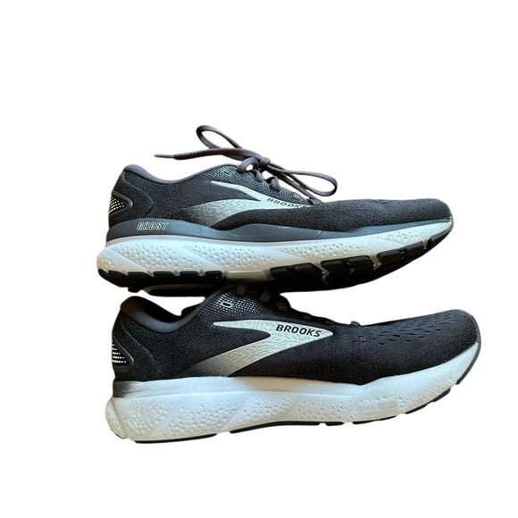 Brooks Men\'s Ghost 16 2E  Black/Gray/White Running Shoes Size 10 main image 7